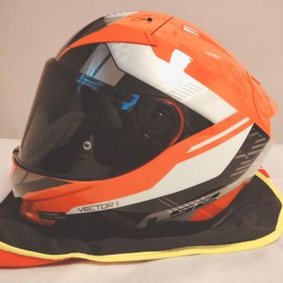 Casco de Moto Integral Vector II Stylus Orange