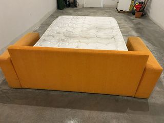 Sofá cama 2 plazas naranja