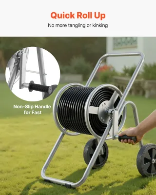 Carrello avvolgitubo 175 piedi di tubo da 5/8"