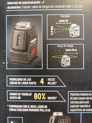 Nivel Laser PARKSIDE con Trípode