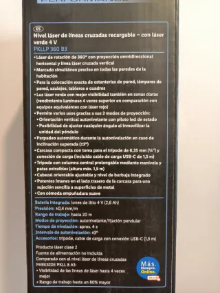 Nivel Laser PARKSIDE con Trípode