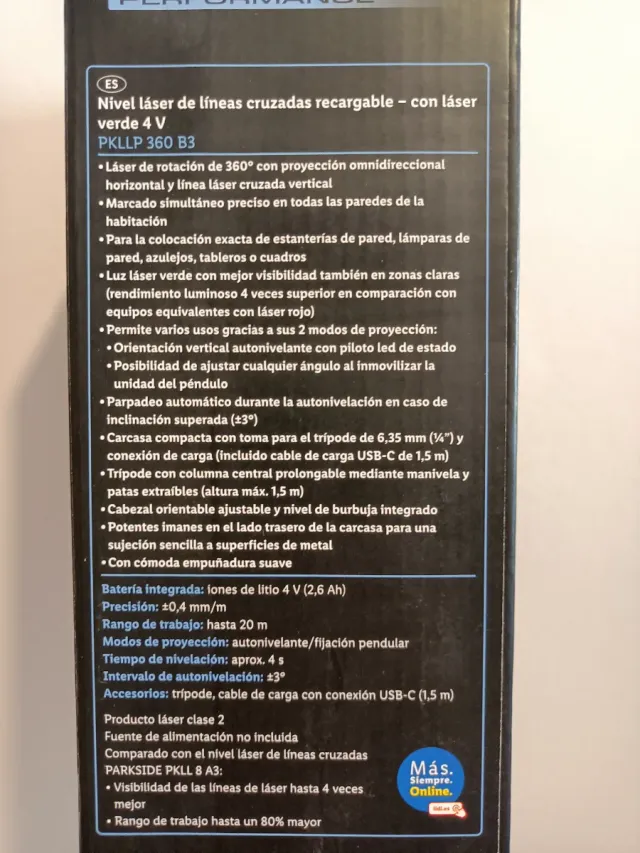 Livella Laser PARKSIDE con Treppiede