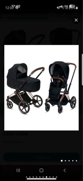 Carro Cybex + Silla Coche + Silla Paseo y Capazo