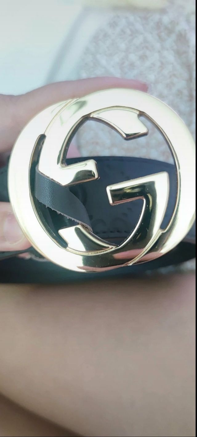 Cinturón Gucci Negro/Marrón