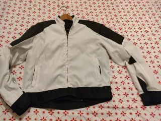 Chaqueta Moto Verano Blanca y Negra