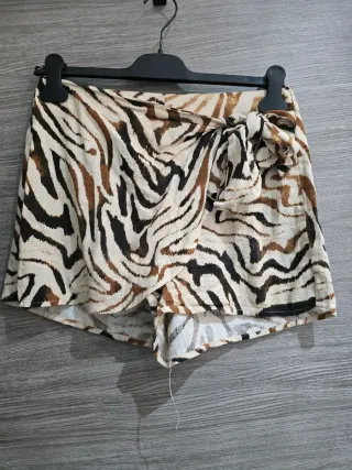 Falda pantalón estampado cebra