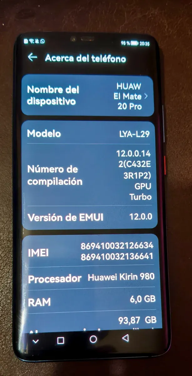 Huawei Mate 20 Pro Azul