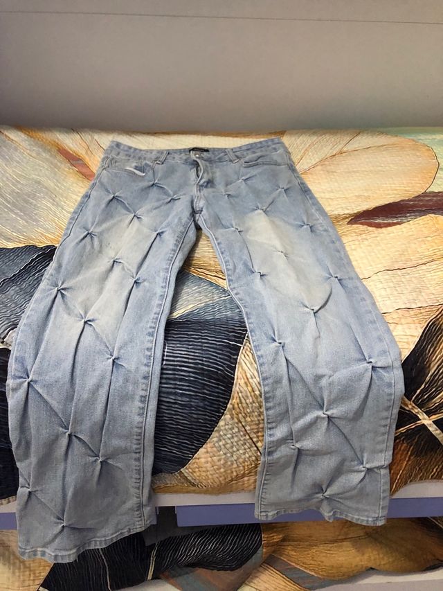 Jeans cargo blu