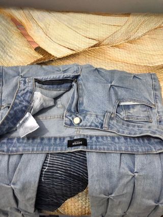 Jeans cargo blu