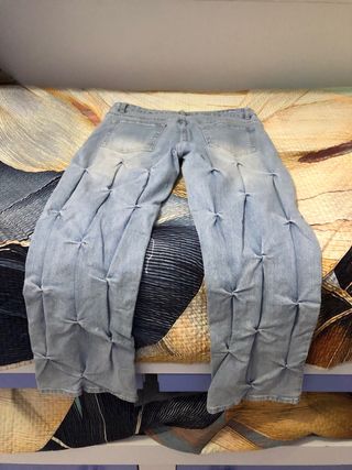 Jeans cargo blu