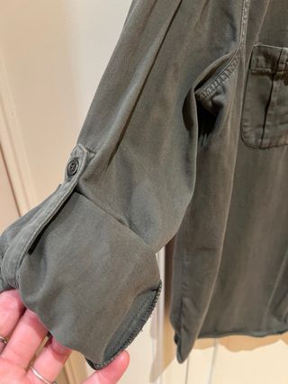 Sobrecamisa Zara verde militar