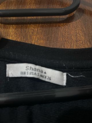 Camiseta larga y ancha negra talla única