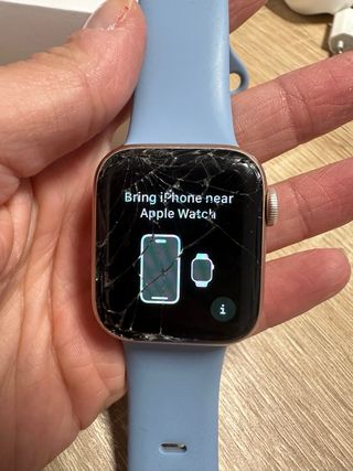 Apple Watch Rose Gold con Correa Azul