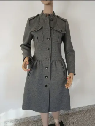 Max Mara Cappotto Lana Cashmere Grigio XS