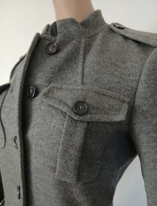 Max Mara Cappotto Lana Cashmere Grigio XS