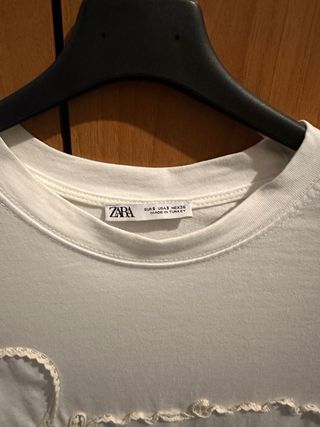 T-shirt Zara bianca uomo S