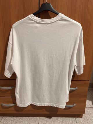 T-shirt Zara bianca uomo S