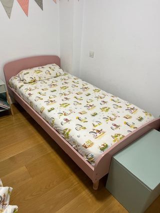 Cama infantil rosa Flexa