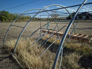 Estructura Invernadero sin plástico