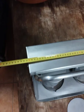 Máquina para hacer hamburguesas doble