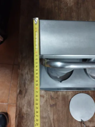 Máquina para hacer hamburguesas doble