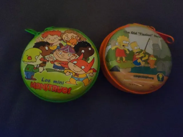 Carteras redondas hojalata cremallera