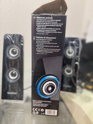 Altavoces SilverCrest con Iluminación LED