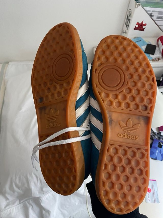 Adidas Hamburg Zapatillas Azul/Blanco talla 41 1/3