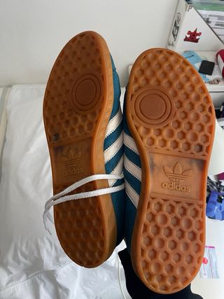 Adidas Hamburg Zapatillas Azul/Blanco talla 41 1/3