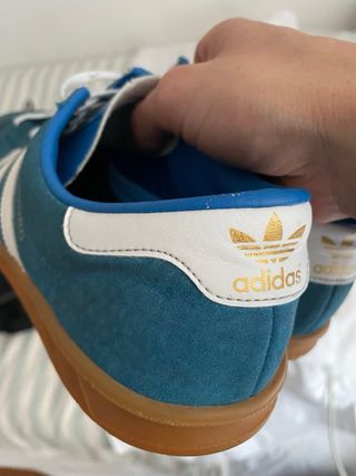 Adidas Hamburg Zapatillas Azul/Blanco talla 41 1/3