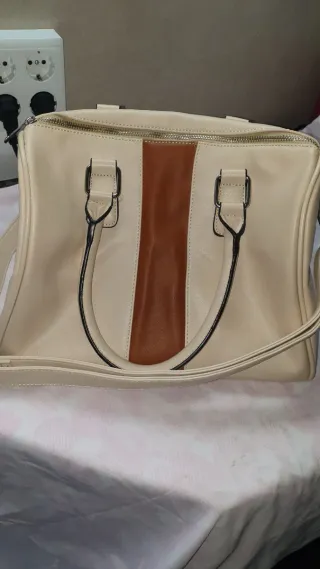 Mala Parfois bege e castanha