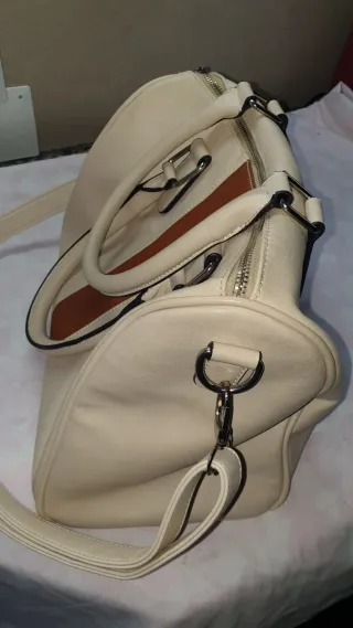 Mala Parfois bege e castanha