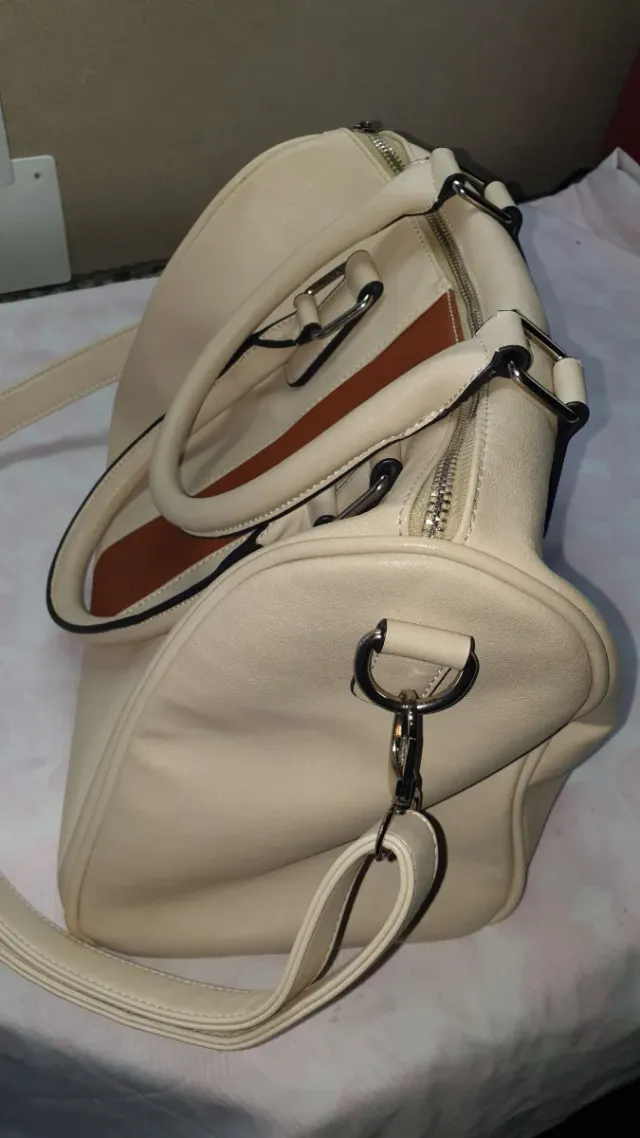 Mala Parfois bege e castanha