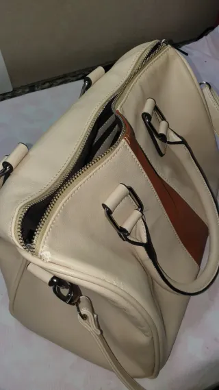 Mala Parfois bege e castanha