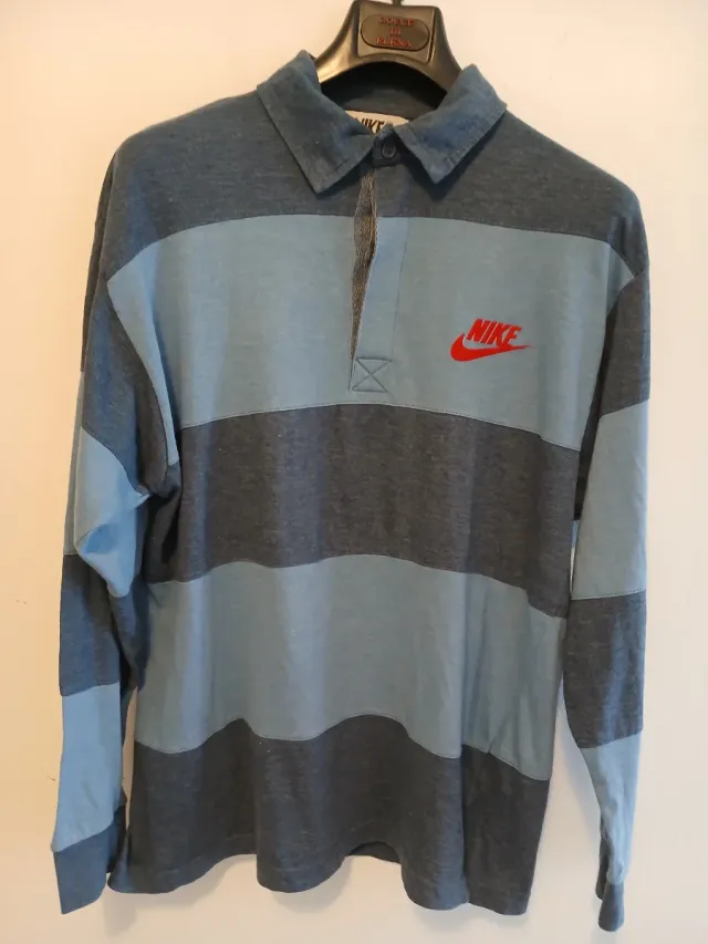Felpa Rugby Nike Vintage Anni 90 Tg. L