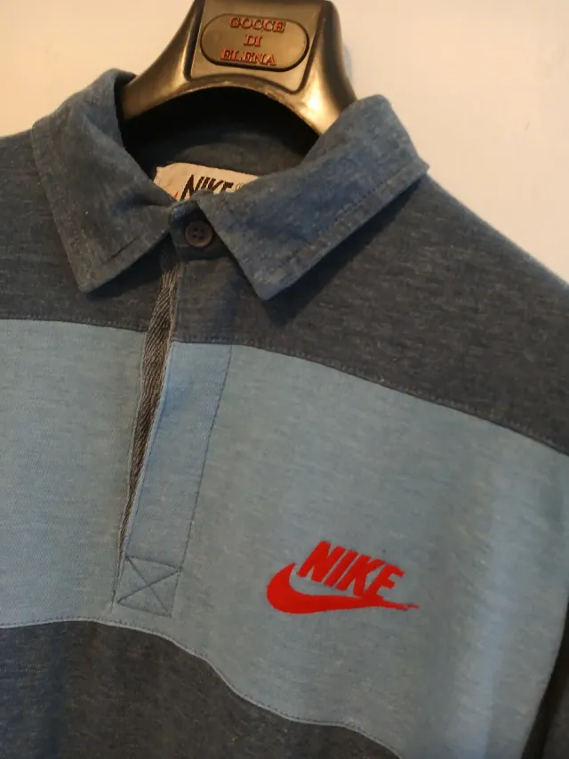 Felpa Rugby Nike Vintage Anni 90 Tg. L