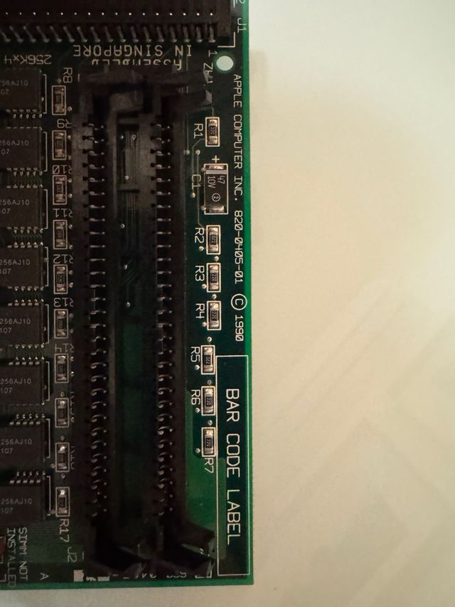 Scheda RAM Apple 256Kx4 Macintosh Classic