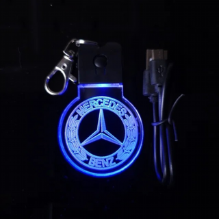 Llavero LED Mercedes Benz Logo - Multicolor