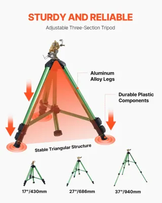Irrigatore a Impatto Base a Treppiede 2 Pezzi