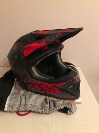 Casco MX O'Neal 1Srs Vibrant + Gafas Cross 100%