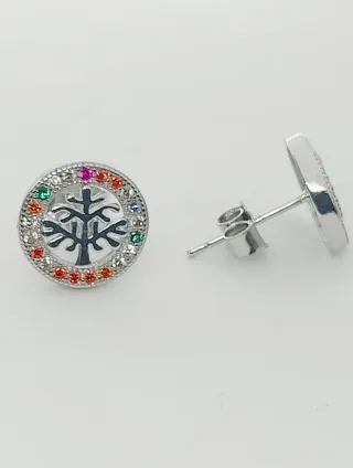 Pendientes Árbol de la Vida Plata Ley 925.