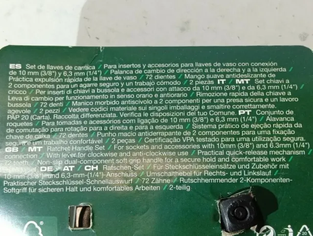 Set 2 chiavi a cricchetto PARKSIDE