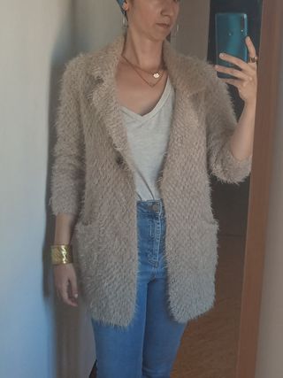 Chaqueta - abrigo It Hippie muy suave talla 38