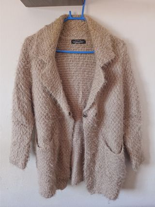 Chaqueta - abrigo It Hippie muy suave talla 38