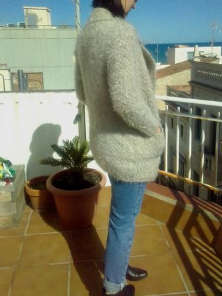 Chaqueta - abrigo It Hippie muy suave talla 38