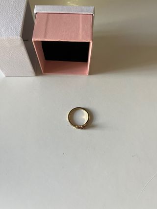 Anillo Pandora Corona Princesa Rosa Oro