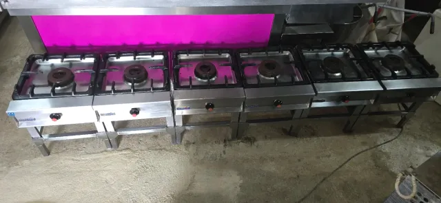 Hornillo a gas Repagas 6 fuegos