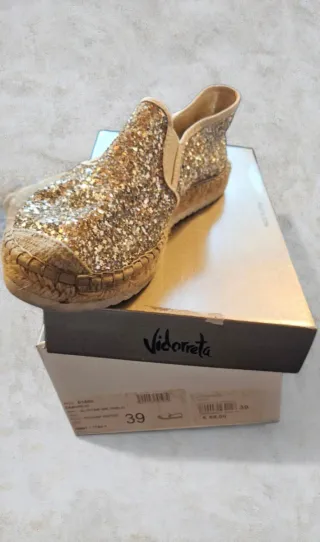 Scarpe donna glitter oro e argento