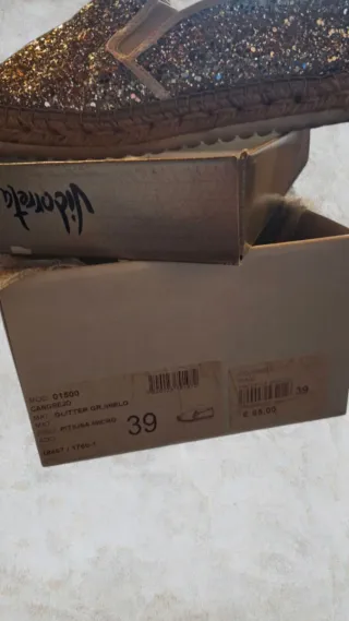 Scarpe donna glitter oro e argento