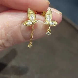 Pendientes Mariposa Dorados